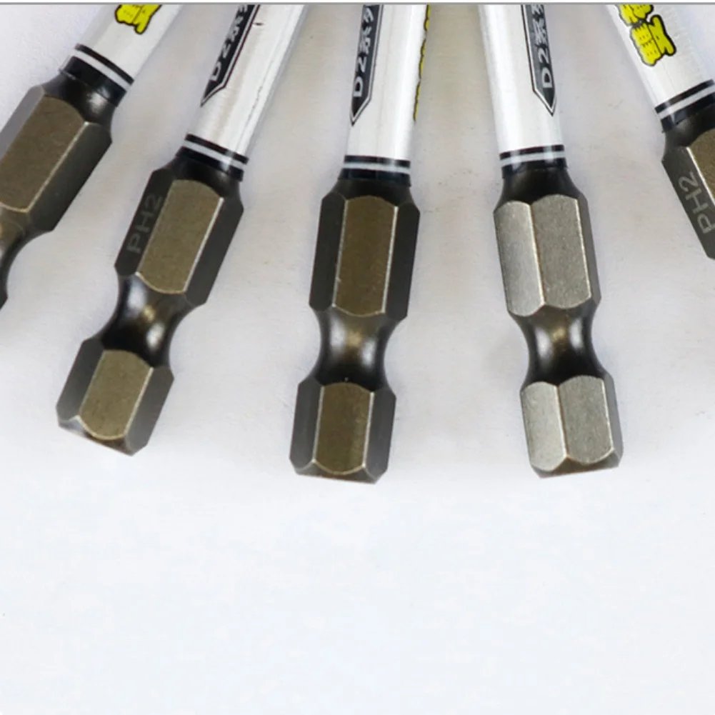 10Pcs Torx Phillips Hex Screwdriver Bit 50mm Magnetic Driver Screw 1/4'' Hex Shank Drill Head Electric Impact Wrench Repair Tool