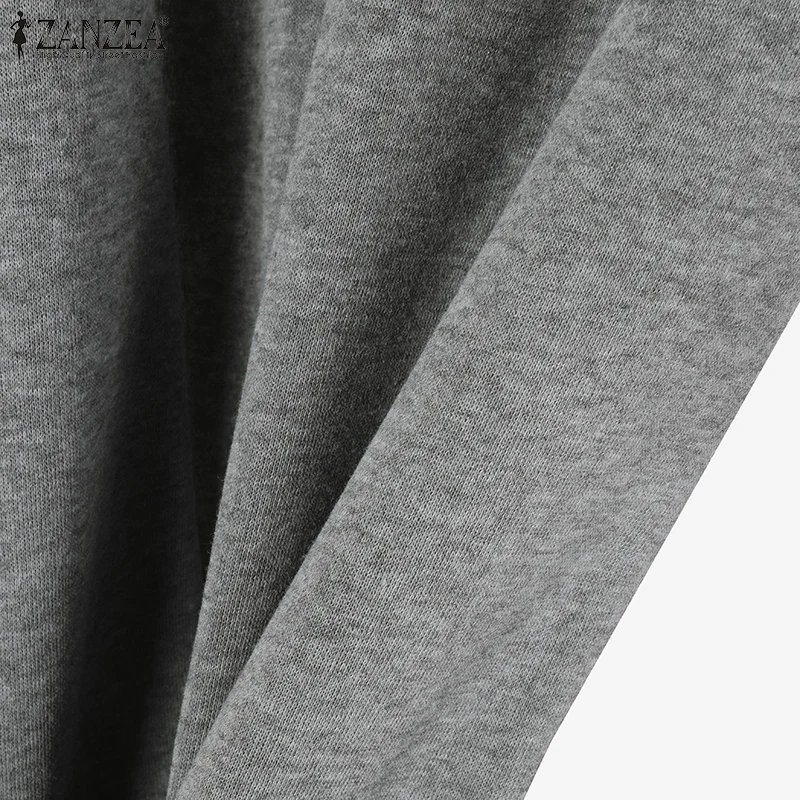 ZANZEA 2pcs Casual Outfits Autumn Dress Sets Women Spring Long Sleeve Tops Sundress Matching Sets Patchwork Blouse Skirts Suit