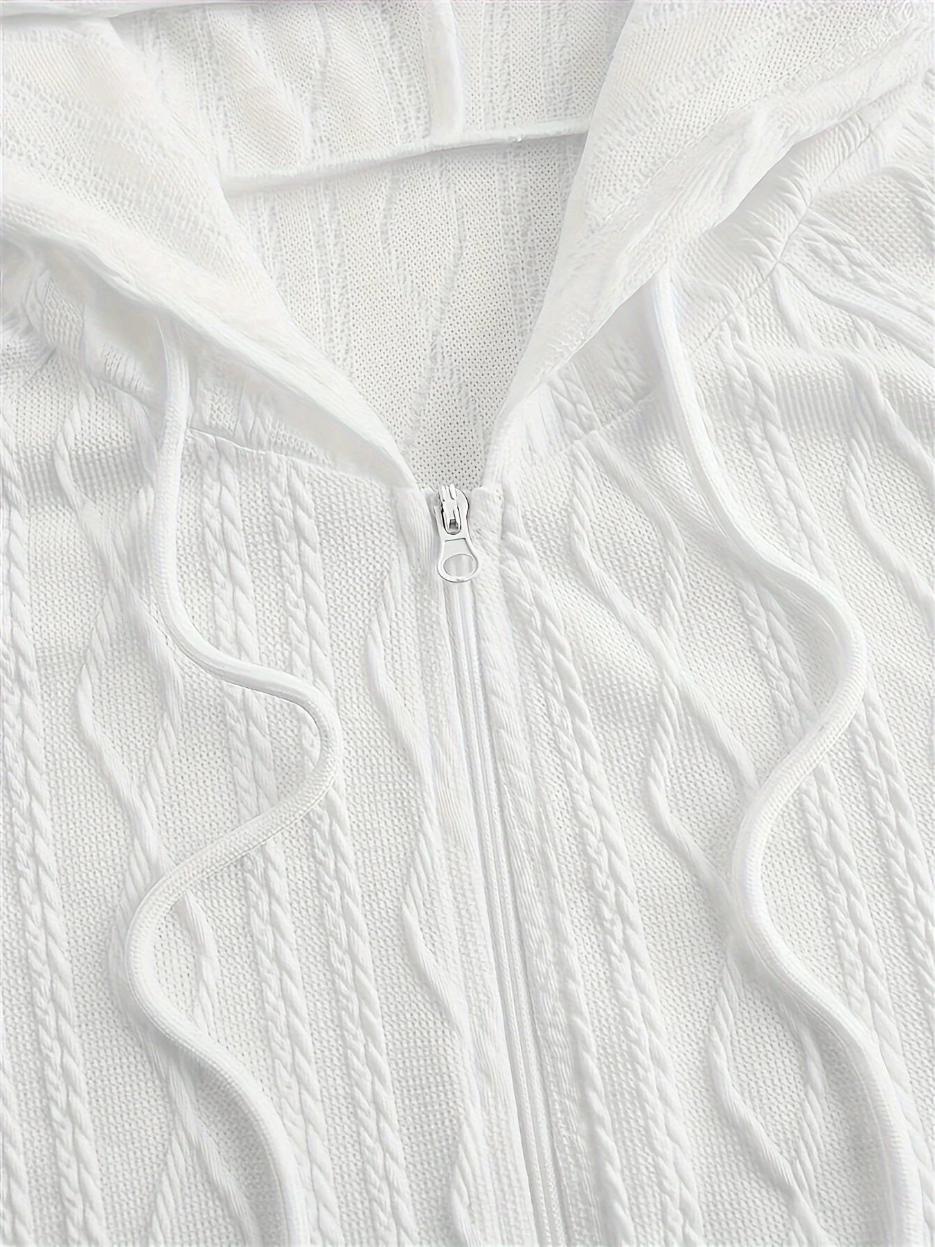 Europe and the United States Autumn New Plus Size Solid Color Hooded Zipper Long Sleeve Casual Jacket