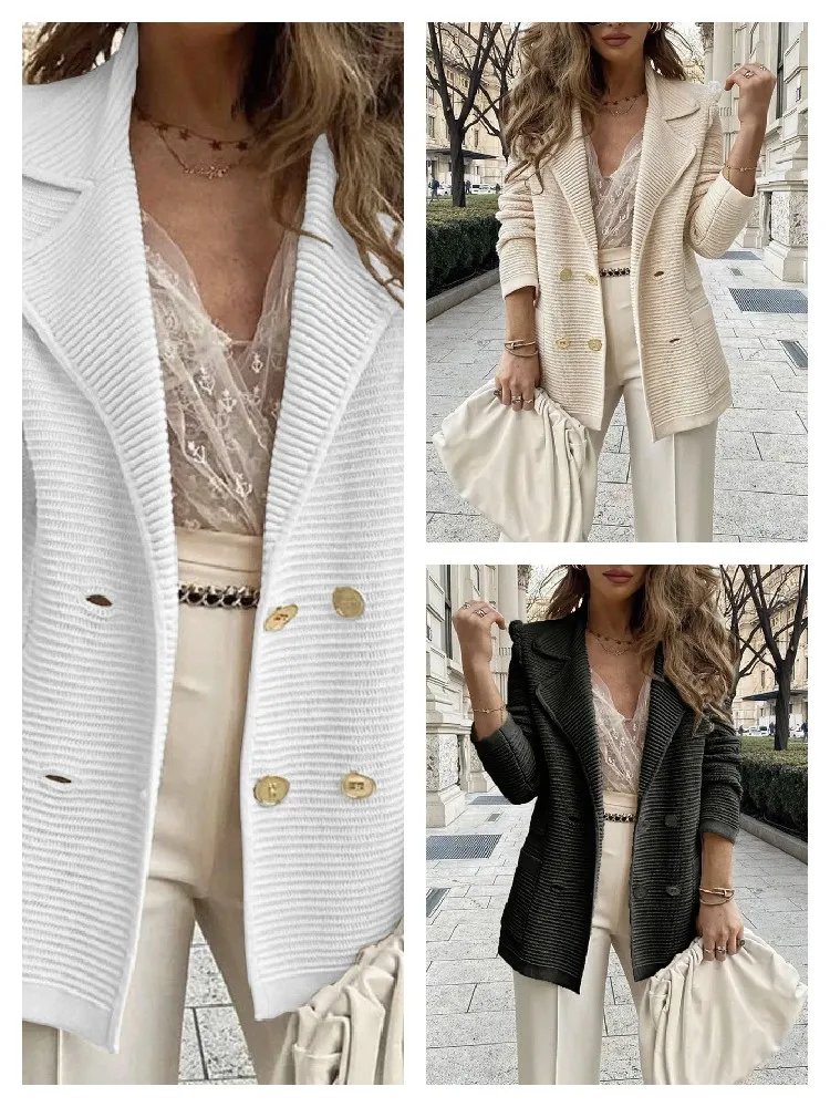 New women's casual coat texture long-sleeved jacket autumn and winter