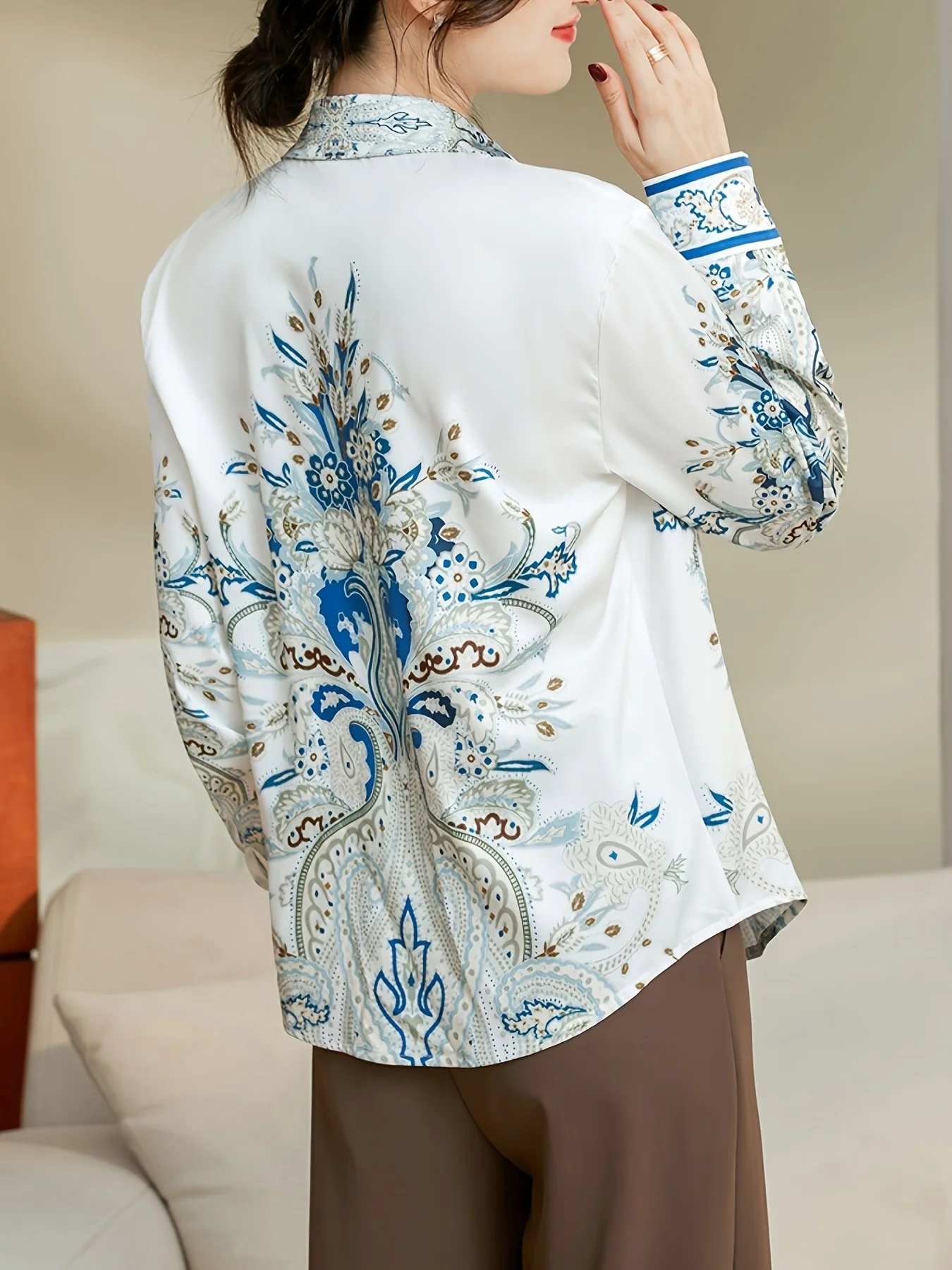 2025 Spring ladies shirts New elegant Women Blouses Long Sleeve Button-Down Tops blusa mujer