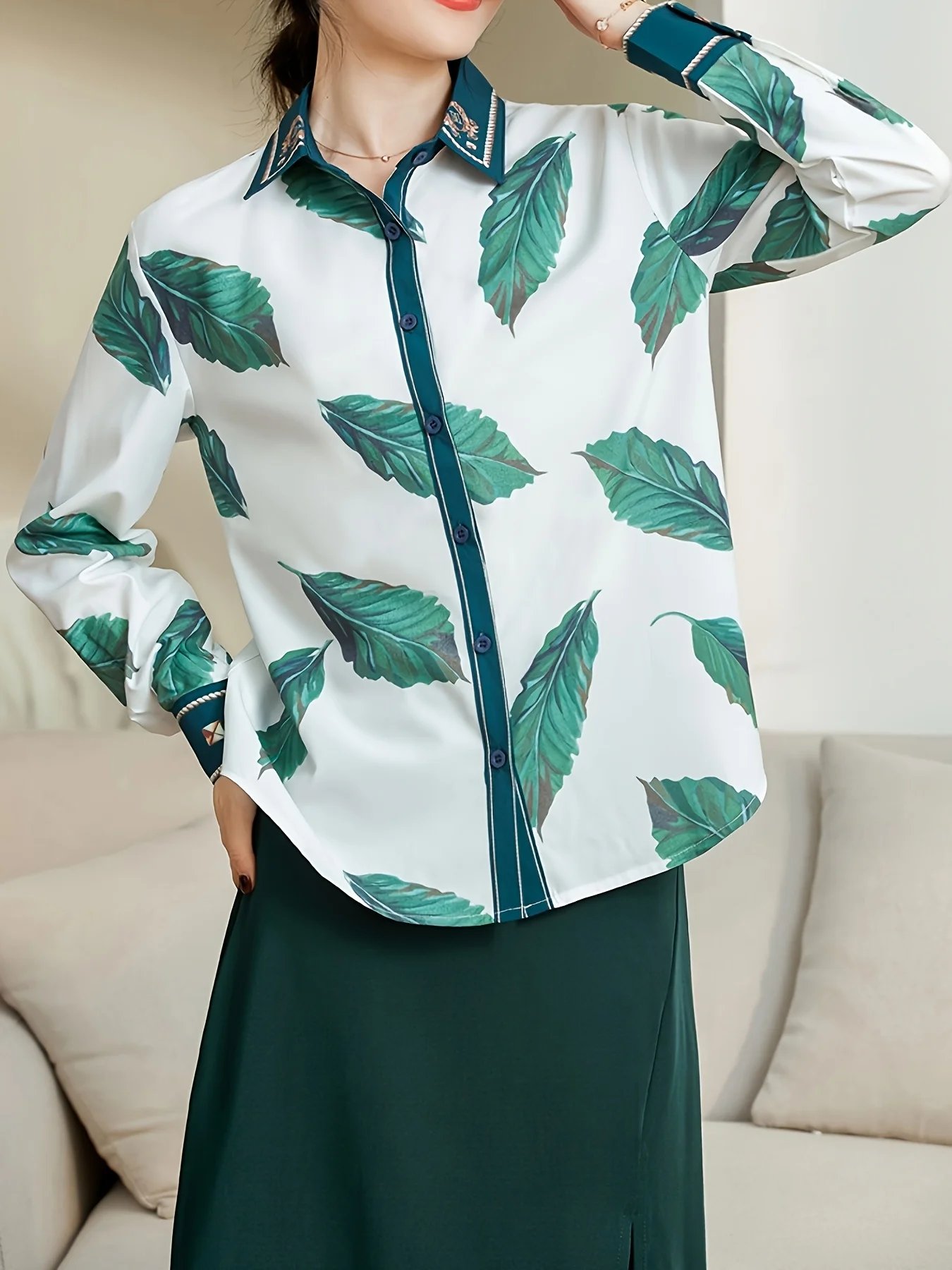 2025 Spring ladies shirts New elegant Women Blouses Long Sleeve Button-Down Tops blusa mujer