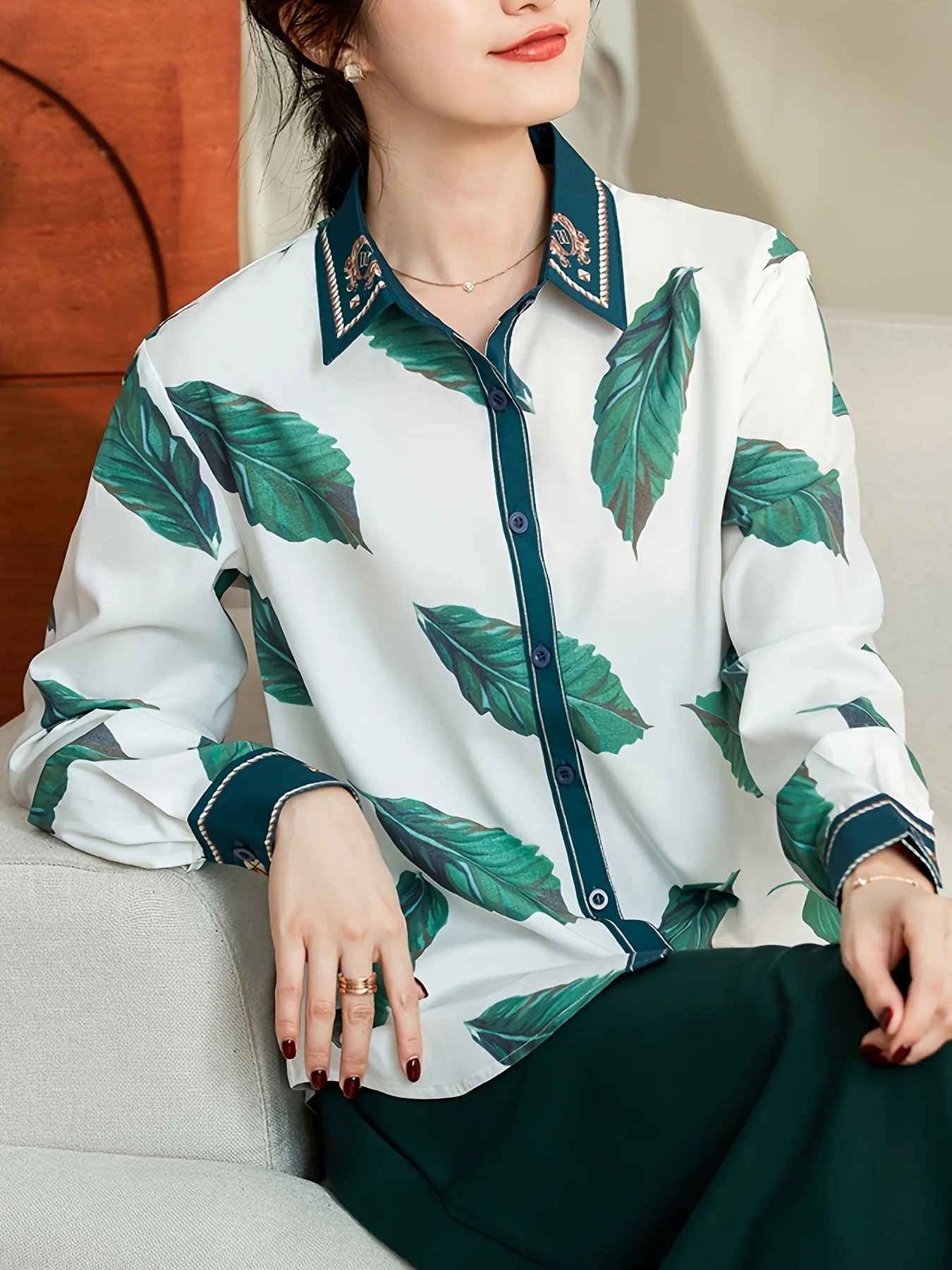 2025 Spring ladies shirts New elegant Women Blouses Long Sleeve Button-Down Tops blusa mujer