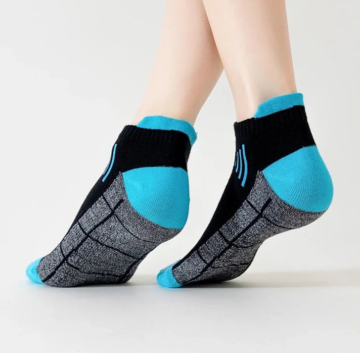 3/6Pairs Organic Cotton Women Socks Ankle Breathable Run Sports Sock Black Pink Casual Athletic Summer Thin Men Short Sokke