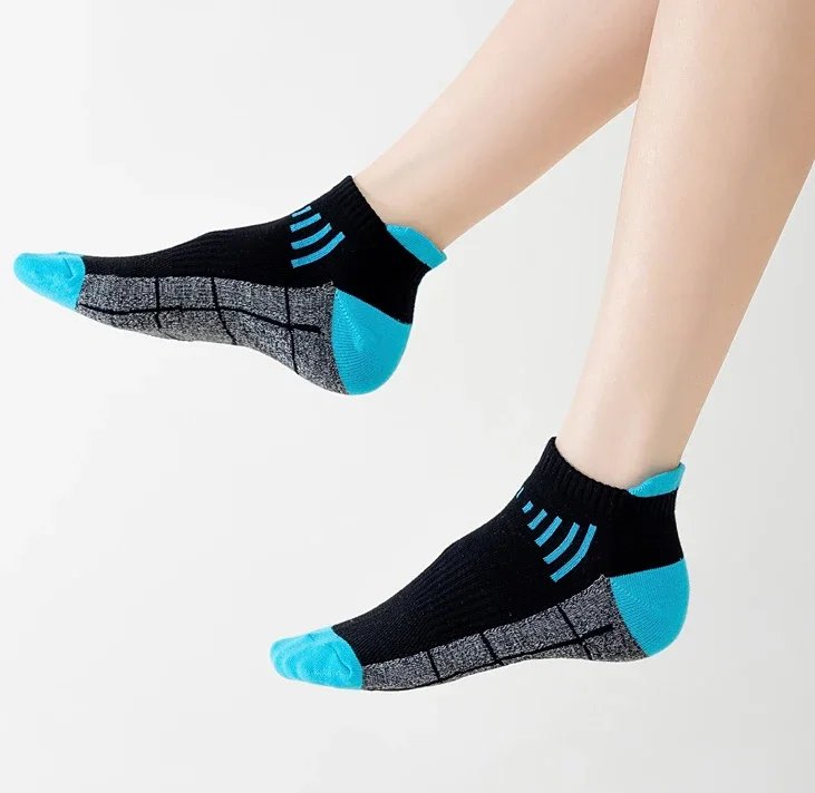 3/6Pairs Organic Cotton Women Socks Ankle Breathable Run Sports Sock Black Pink Casual Athletic Summer Thin Men Short Sokke