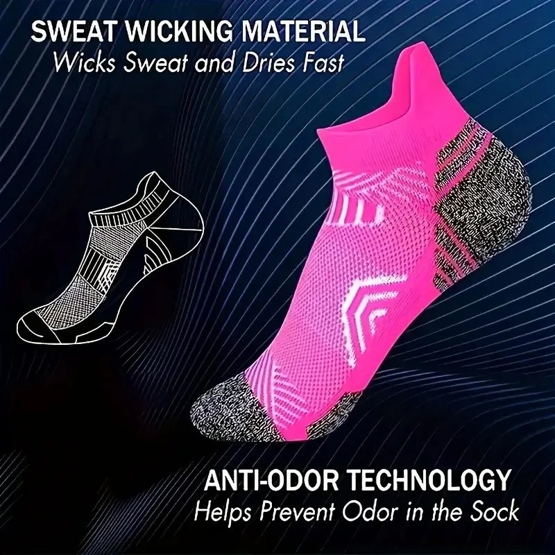 5/10 Pairs Neutral Sports Socks Fashionable Striped Sweat Absorbing Breathable Outdoor Running Basketball Couple Casual Socks﻿