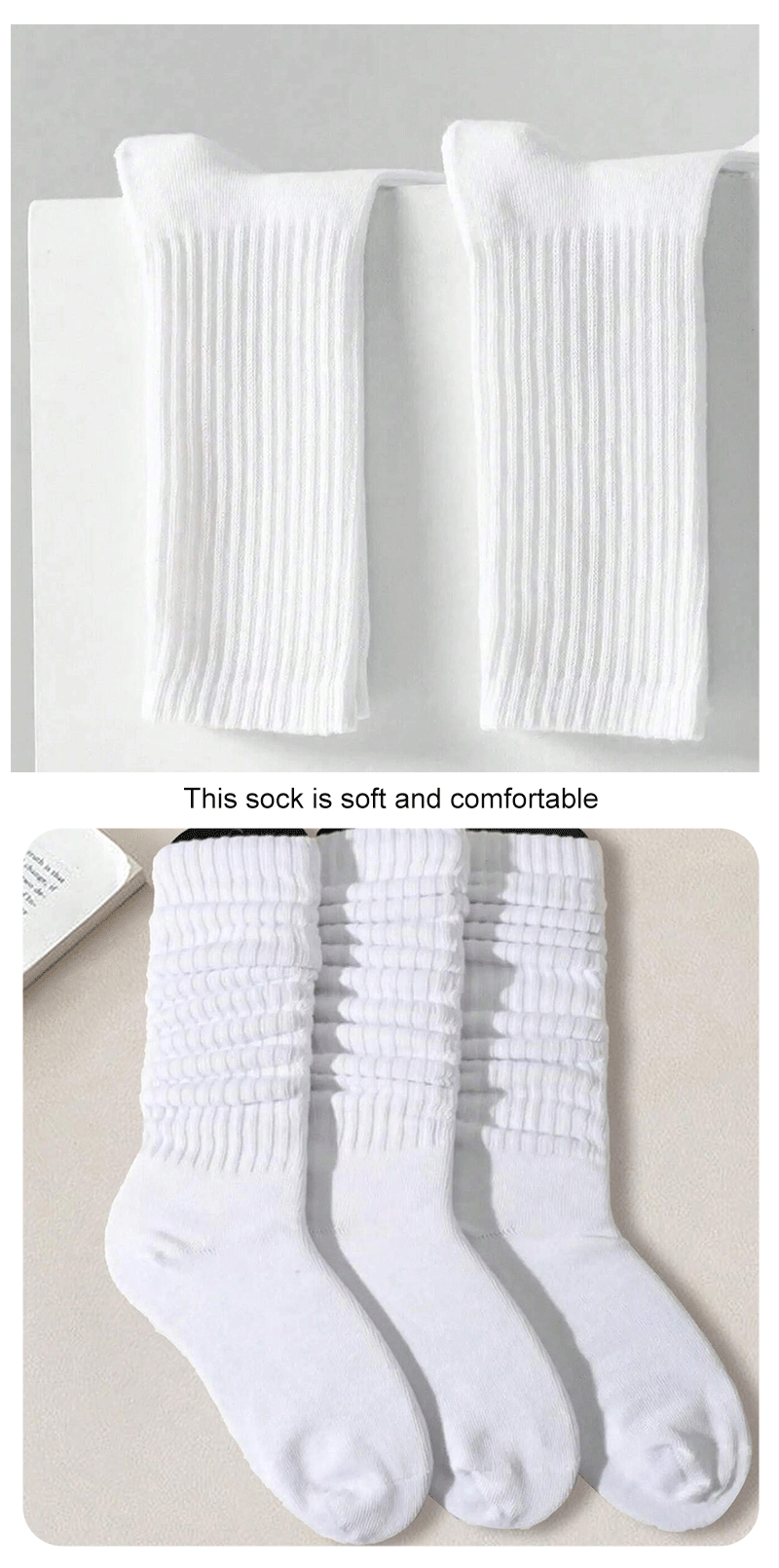 6 Pairs Pleated Mid Length Socks Women's Fashion Lolita Bubble Socks Comfort Non Pilling Autumn Versatile Girl Pleasure Socks 6 Pairs Pleated Mid Length Socks Women's Fashion Lolita Bubble Socks Comfort Non Pilling Autumn Versatile Girl Pleasure Socks