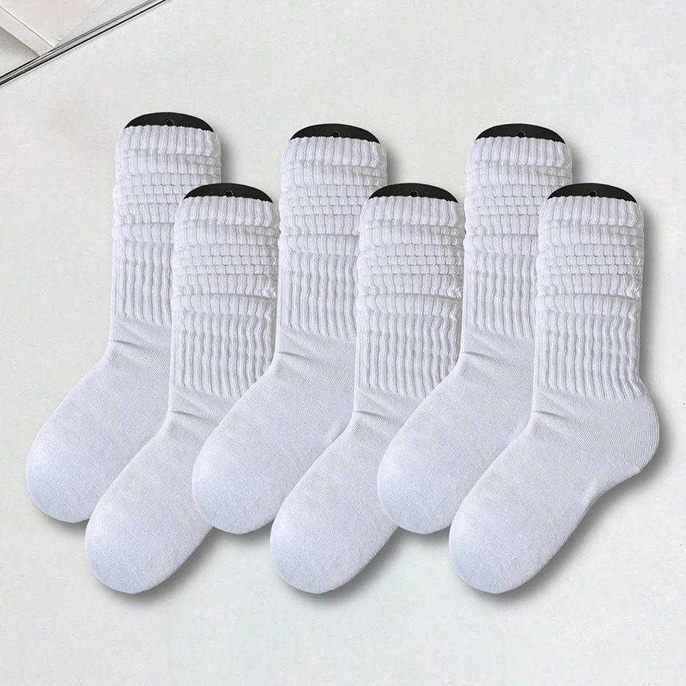 6 Pairs Pleated Mid Length Socks Women’s Fashion Lolita Bubble Socks Comfort Non Pilling Autumn Versatile Girl Pleasure Socks 6 Pairs Pleated Mid Length Socks Women's Fashion Lolita Bubble Socks Comfort Non Pilling Autumn Versatile Girl Pleasure Socks