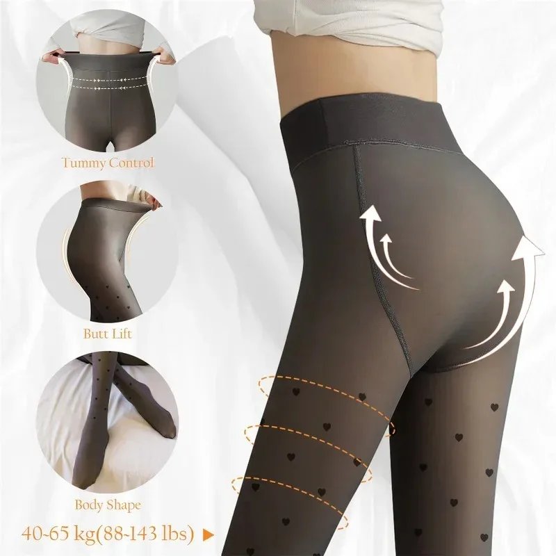 New Women’s Fleece Tights Sexy Print Stockings Winter Warm Leggings Fashion High-Elastic Thermal Pantyhose Skin Effect New Women's Fleece Tights Sexy Print Stockings Winter Warm Leggings Fashion High-Elastic Thermal Pantyhose Skin Effect
