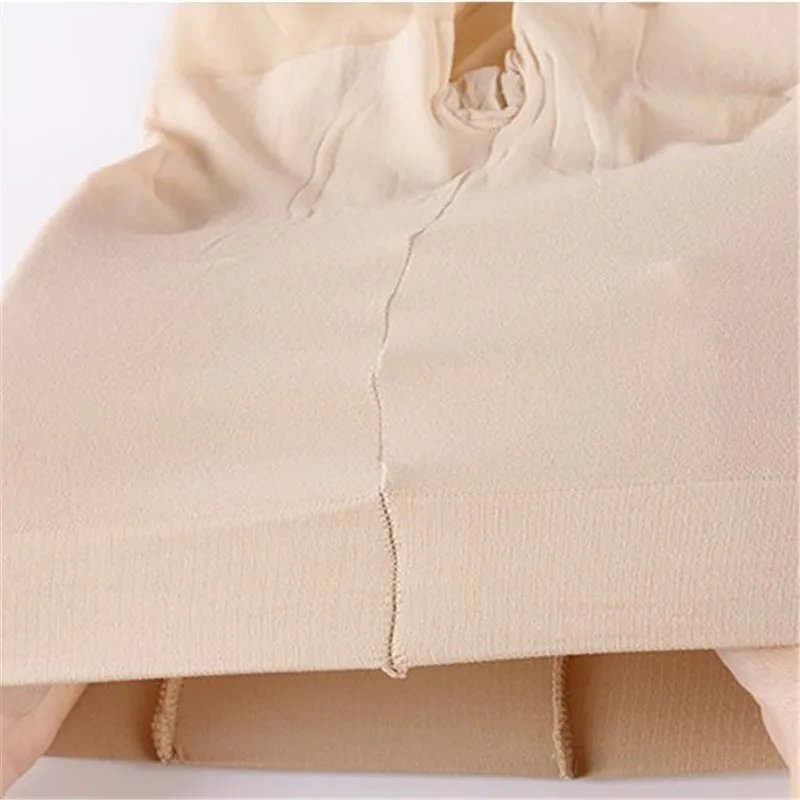 Smooth Silk Footless Stockings Summer Sun Protection Ultra-thin Sheer Tights Women See Through Fingerless Socks For Heels