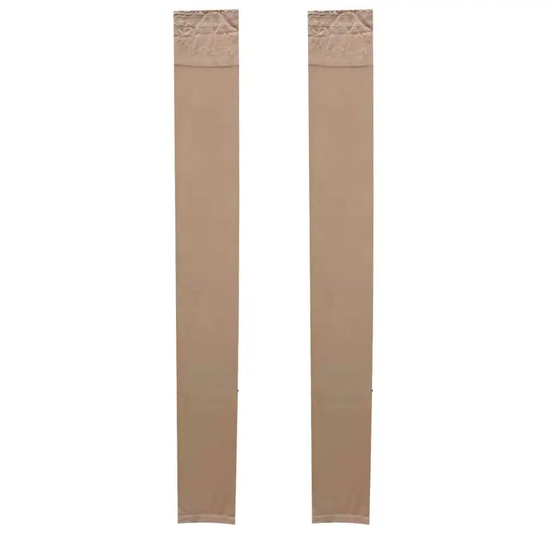 Smooth Silk Footless Stockings Summer Sun Protection Ultra-thin Sheer Tights Women See Through Fingerless Socks For Heels