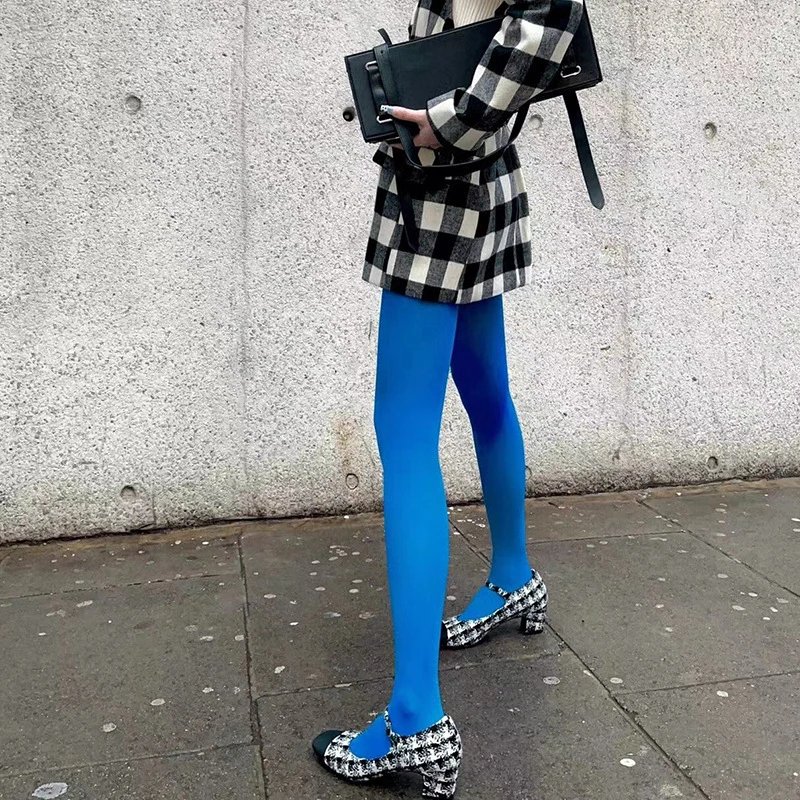 Sexy Women's Stockings Rainbow Candy Color Pantyhose Fashion Classic Lolita Tights Fashion Accessories