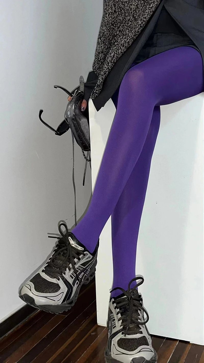 Sexy Women's Stockings Rainbow Candy Color Pantyhose Fashion Classic Lolita Tights Fashion Accessories