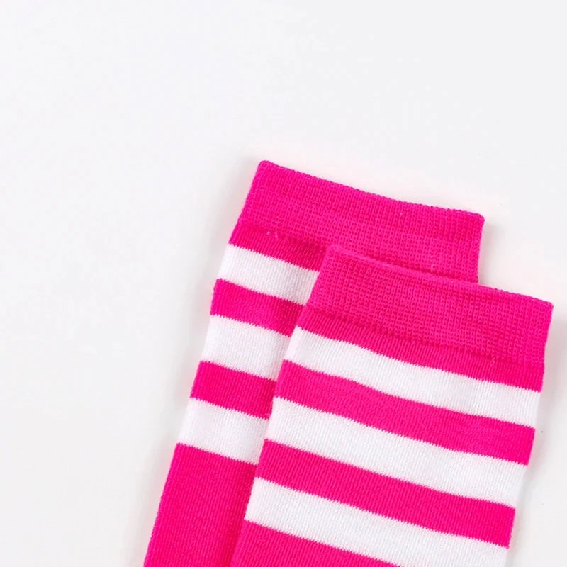 2 pairs of women's calf socks three bar middle socks striped socks knee socks sports women's socks solid color three bar stockin