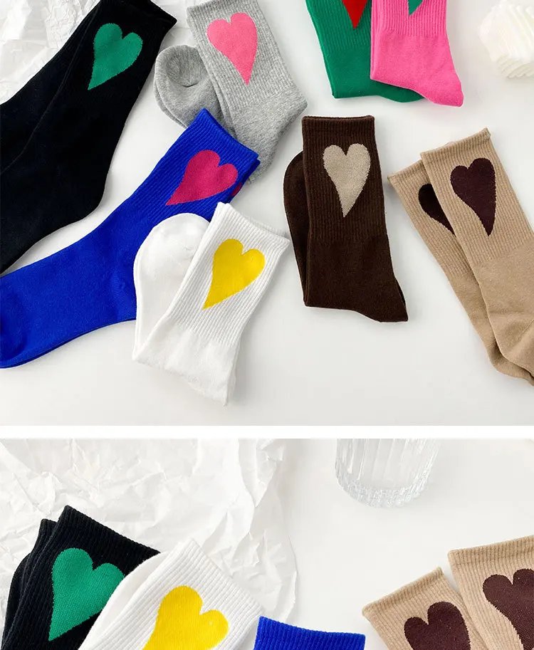 Autumn and Winter New Socks Women Love Korean Men and Women Couples in Cotton Socks Funny Socks