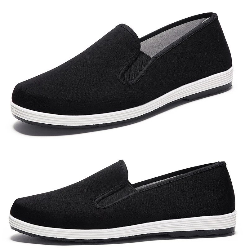 Men's Traditional Chinese Kung Fu Cotton Cloth Shoes Tai-chi Martial Art Training Sneakers Breathable Wearable Sport Footwear
