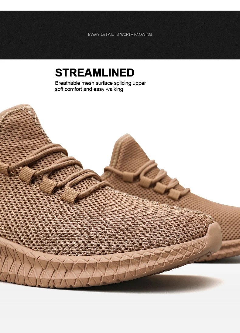 Men's Non-Slip Casual Sneakers Breathable Outdoor Jogging Training Hiking Sports Running Outdoor Women Weave Knit Lace Up Shoes