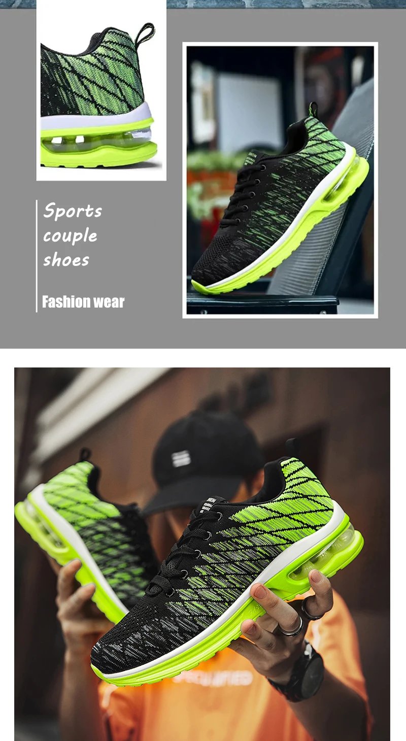 Men Running Shoes Fashion Breathable Outdoor Male Sports Shoes Sneakers Women Comfortable Athletic Footwear