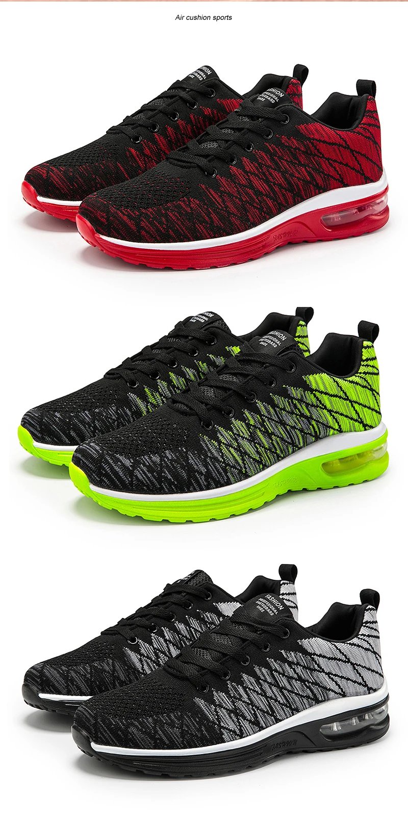 Men Running Shoes Fashion Breathable Outdoor Male Sports Shoes Sneakers Women Comfortable Athletic Footwear