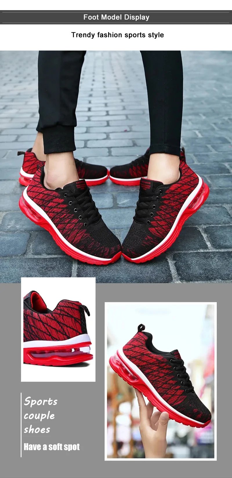 Men Running Shoes Fashion Breathable Outdoor Male Sports Shoes Sneakers Women Comfortable Athletic Footwear