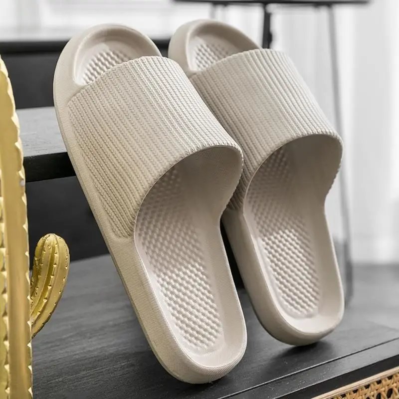 Indoor Home Slippers for Women And Men Non-Slip Silent Spring Summer Bathroom Guest Couple Slippers No Smelly Feet