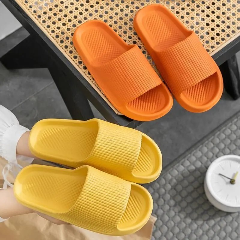 Indoor Home Slippers for Women And Men Non-Slip Silent Spring Summer Bathroom Guest Couple Slippers No Smelly Feet