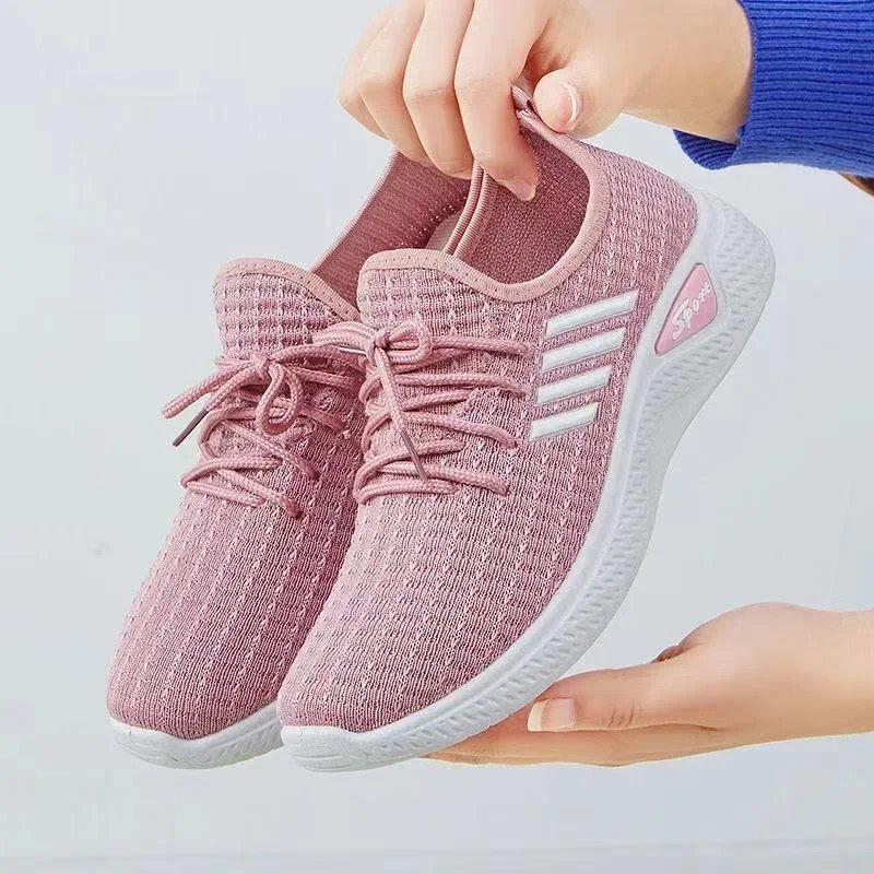 Women's Casual Sneakers Summer Comfortable Breathable Platform Shoes Fashion Women Versatile Lace-up Shoe кроссовки женские