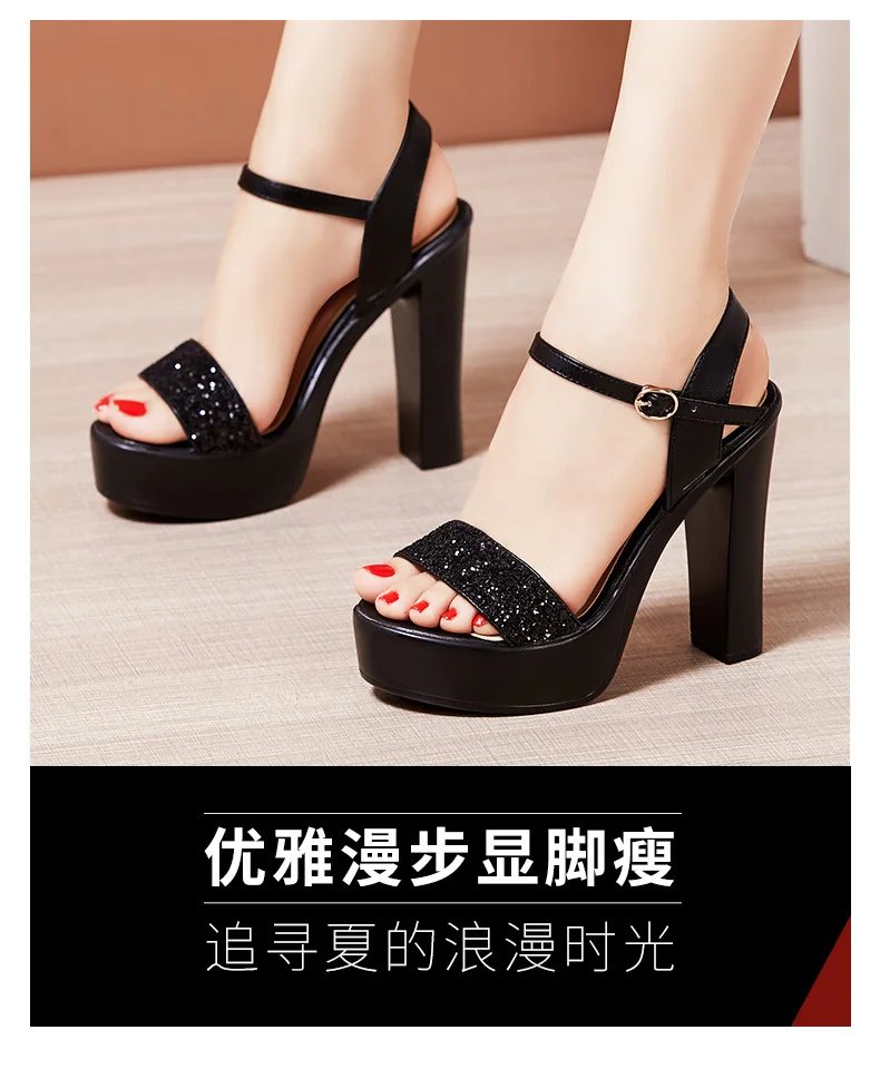 High quality sandals for women 8cm 10cm high heel 2025 summer size 32 33 42 43 platform open toe elegant shoe black gold silver