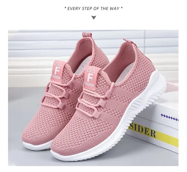 2023 Women's Casual Sneakers Summer Comfortable Breathable Platform Shoes Fashion Women Versatile Lace-up Shoe кроссовки женские