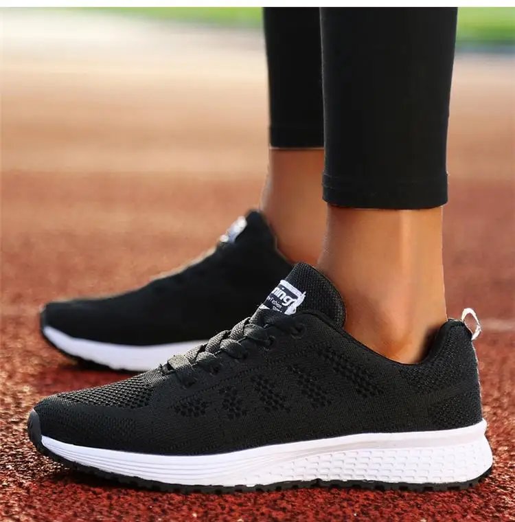 New Arrival Women Flats Footwear Shoes Woman Lace Up Flats Shoes Casual Sneakers Women's Shoes Soft Zapatos Mujer Plus Size