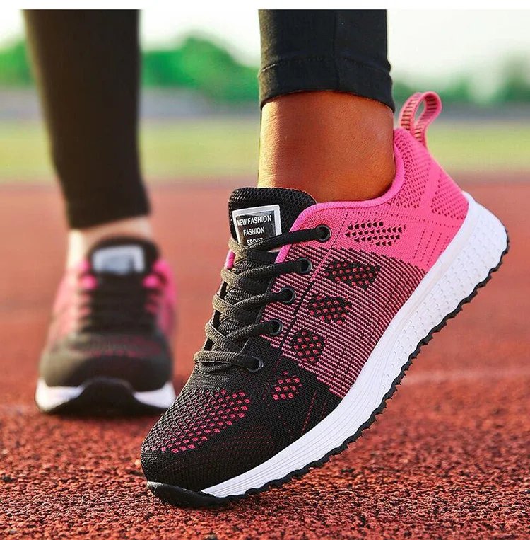 New Arrival Women Flats Footwear Shoes Woman Lace Up Flats Shoes Casual Sneakers Women's Shoes Soft Zapatos Mujer Plus Size