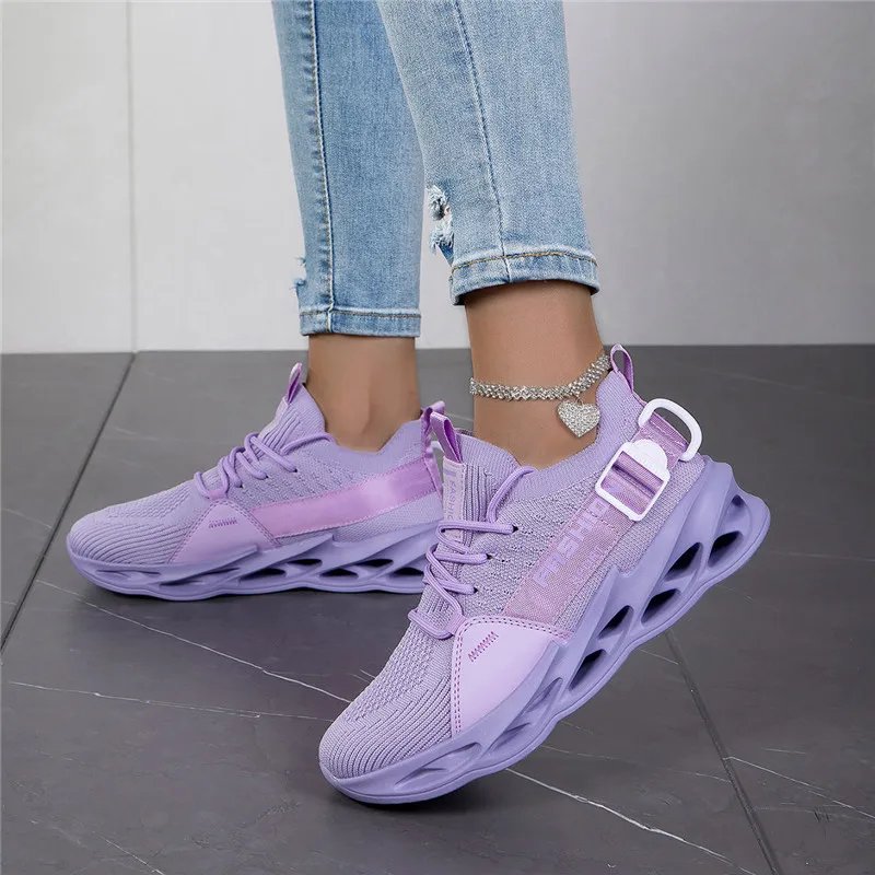 Hot Sale Fashion Purple Casual Sneakers Women Men Blade Running Shoes Big Size 48 Light Breathable Sports Shoes Men Mesh Sneaker Hot Sale Fashion Purple Casual Sneakers Women Men Blade Running Shoes Big Size 48 Light Breathable Sports Shoes Men Mesh Sneaker