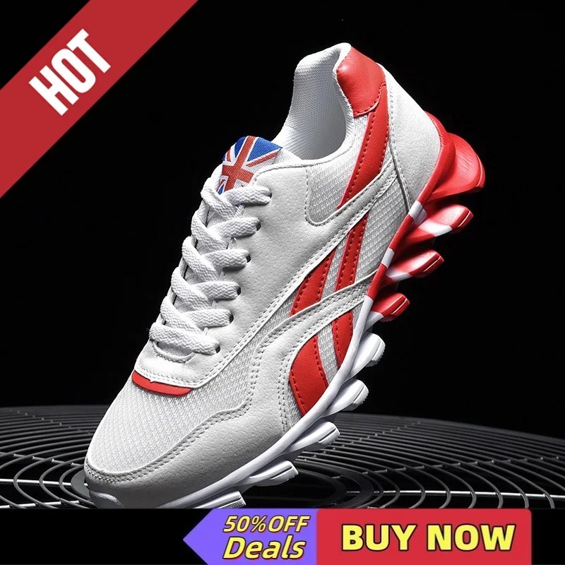 Brand Trend Size 46 47 48 Men's Wear-resistant Cushioning Thick-soled Fitness Sneakers Outdoor Breathable Running Shoes for Men