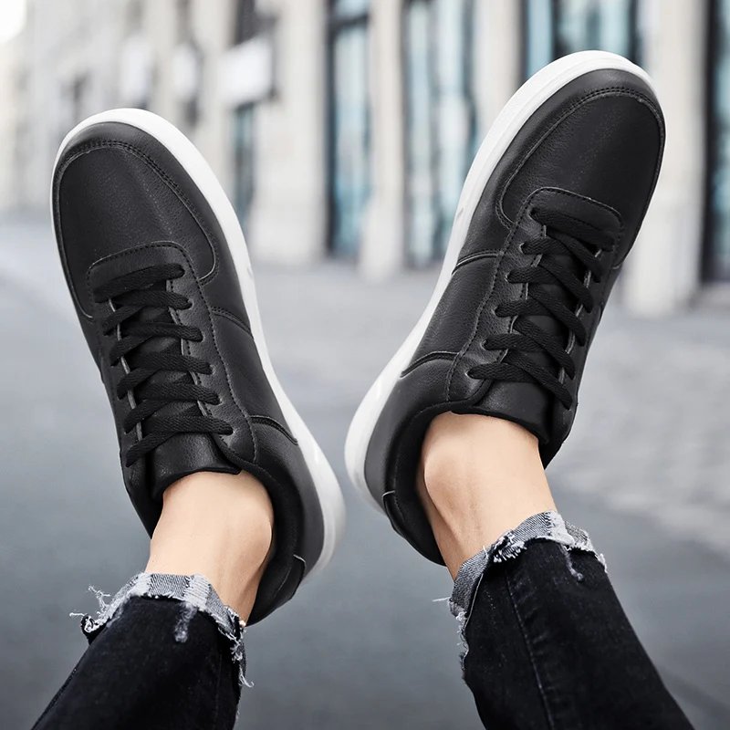 Classic White Sneakers for Men Women Comfort Leather Sneakers Skateboarding Sports Shoes Big Size 47 Men Trainers Basket Homme Classic White Sneakers for Men Women Comfort Leather Sneakers Skateboarding Sports Shoes Big Size 47 Men Trainers Basket Homme