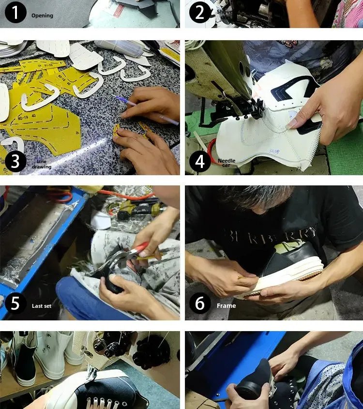 Brand Men Shoe Casual High Top Quality Women Sneaker Black Ankle Boot Geobasket Leather Owen Fashion Thick-sole Flat Zip Shoe