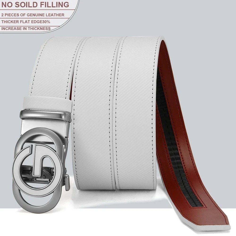 Men Belt Genuine Leather Automatic Buckle Famous Brand Belt for Men’s High Quality Buckle Work Business Black Cowskin Business Men Belt Genuine Leather Automatic Buckle Famous Brand Belt for Men's High Quality Buckle Work Business Black Cowskin Business