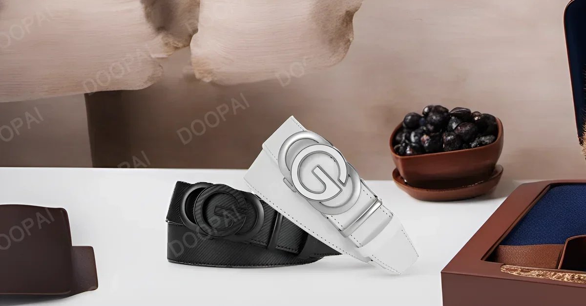 Men Belt Genuine Leather Automatic Buckle Famous Brand Belt for Men's High Quality Buckle Work Business Black Cowskin Business