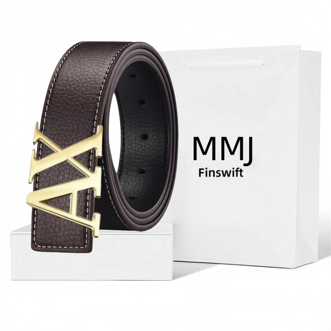 2025 New Luxury High Quality Letter Slide Buckle Designer Belts Men Genuine Leather Famous Brand 3.5cm Cowksin Ceinture Homme