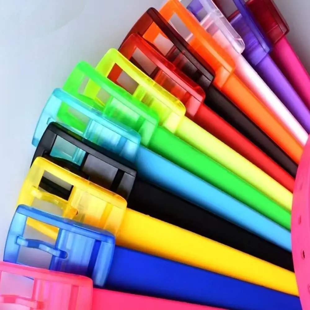 Silicone Belt Square Pin Buckle Belts for Jeans Pants Chic Metal free Waistband Luxury Brand Design