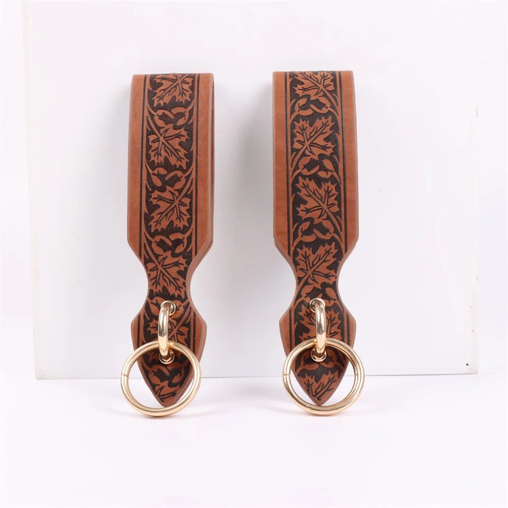 6PCS Medieval belt cosplay elf leaf embossed retro leather belt with potion glass magic bottle Viking knight Halloween belt