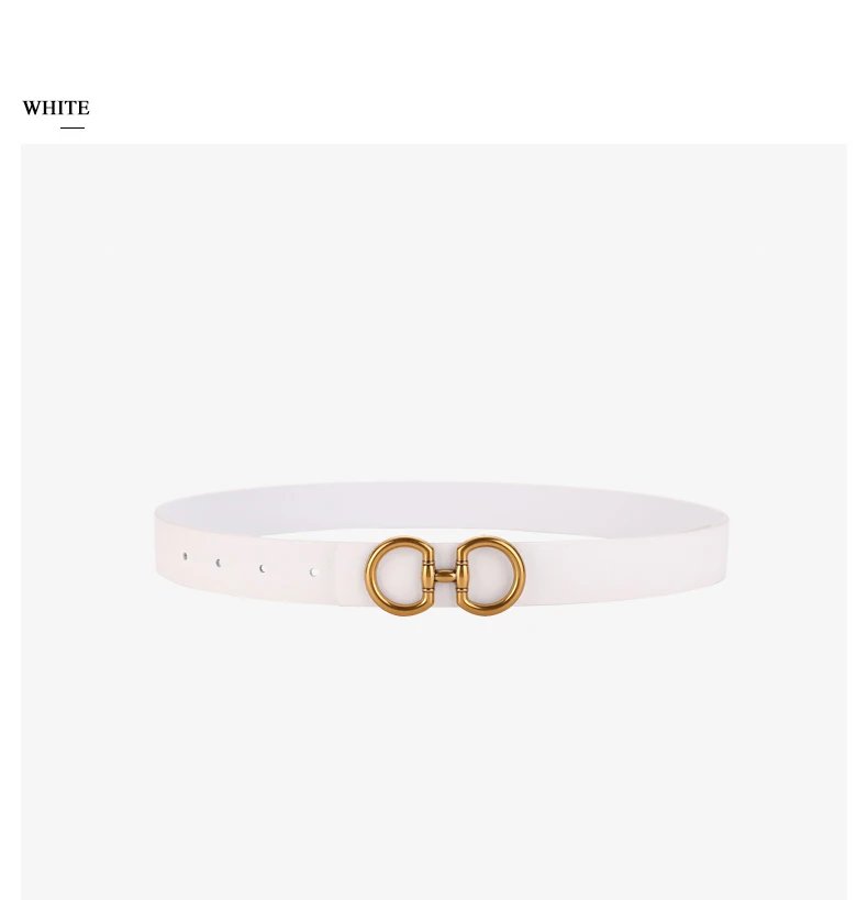 Europe and the United States fashion belt ladies smooth buckle leather belt women's models decorative suit jeans cowhide belt