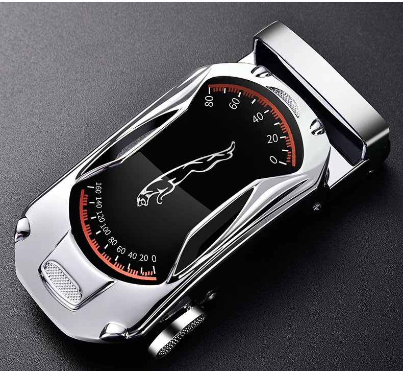 Belts for 3.5cm Width Sports Car Brand Fashion Automatic Buckle Black Genuine Leather Men's Jeans High Quality Waist Male Strap Belts for 3.5cm Width Sports Car Brand Fashion Automatic Buckle Black Genuine Leather Men's Jeans High Quality Waist Male Strap