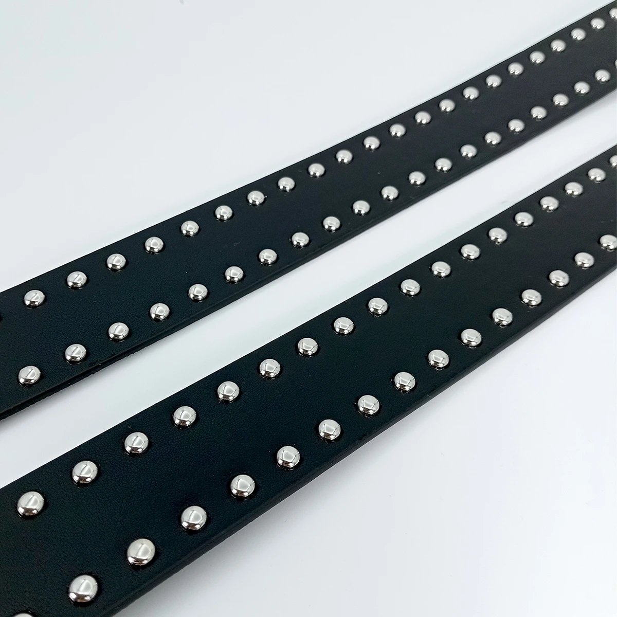 Unisex Jeans Belt sword red heart Goth Y2k Fashion Belts For Women High Quality Luxury Brand Rivet Punk Accessory Men Waistband