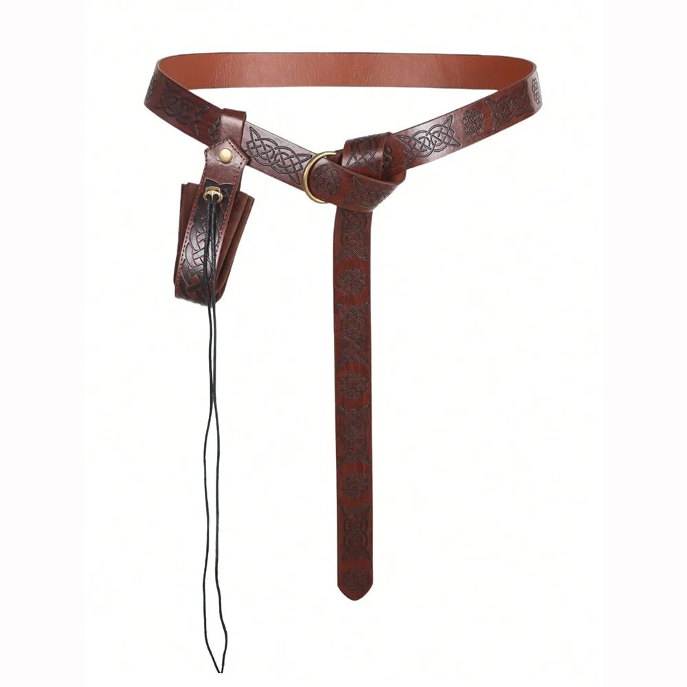 5-pack Medieval Retro Renaissance Knight Belt Wrist Guards And Arm Guards Cosplay Halloween Costume Accessories Set for LARP