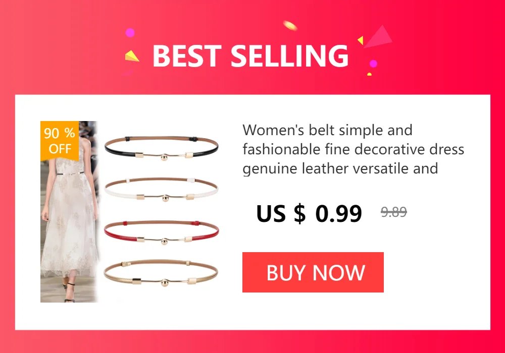 Simple Women Genuine Leather Belt Vintage Female Thin Waistband Gold Metal Buckle Dress Coat Jeans Decor Waist belts