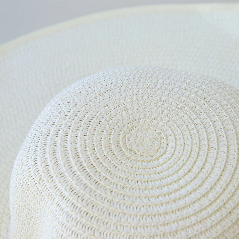 Summer Women Straw Hat Bowknot Wide Brim Floppy Panama Hats Female Lady Outdoor Foldable Beach Sun Cap