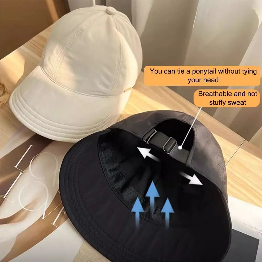 Foldable Wide Brim Sun Hat Drawstring Adjustable Caps for Men Women Beach Hats Summer Quick-drying Visors Fisherman Cap
