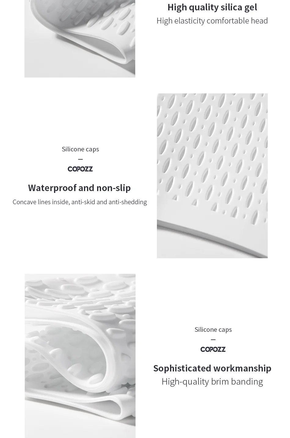 Summer Pure Color Particle Swimming Cap High Elastic Silicone Waterproof Ears Protection Swim Pool Hat for Men Women Adults