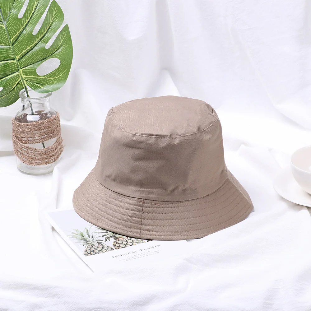 Fisherman Cap Fashion Candy Color Sun Cap Unisex Casual Cotton Bucket Hat Spring Summer Outdoor Sunscreen Beach Cap Panama Hat