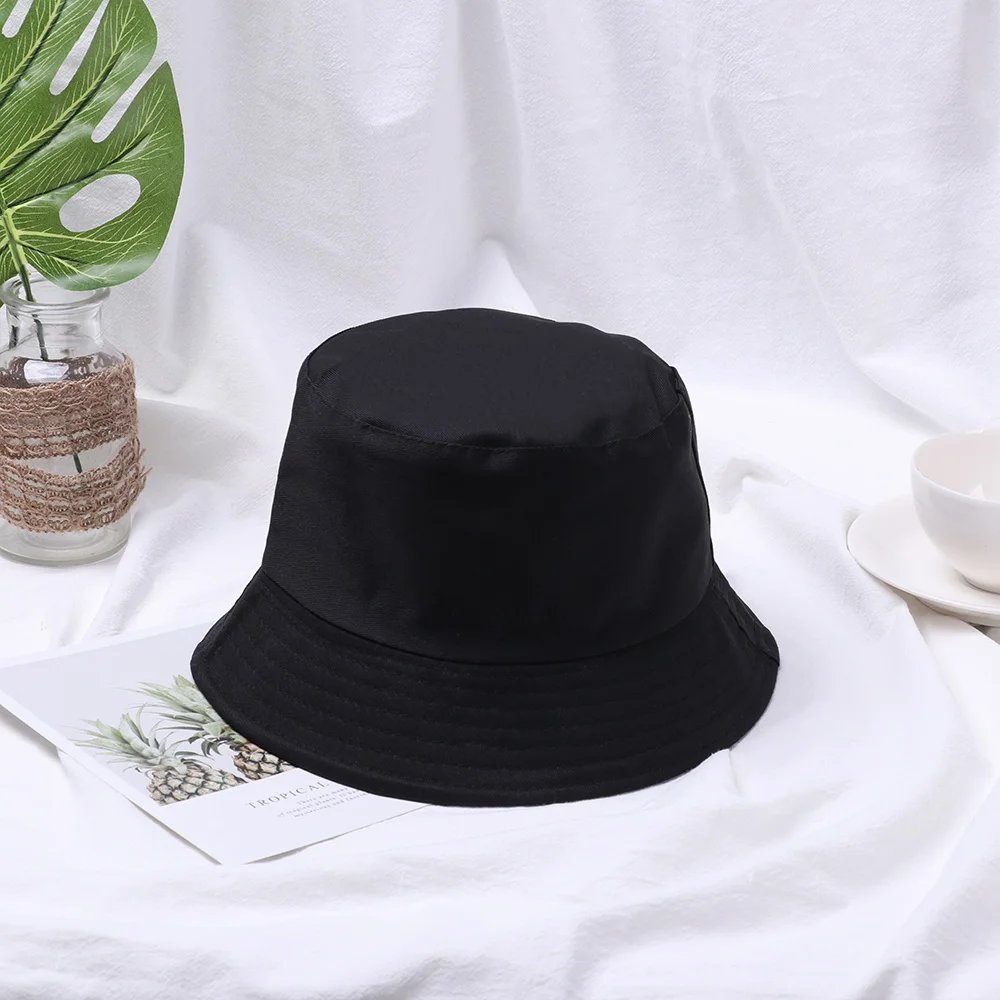 Fisherman Cap Fashion Candy Color Sun Cap Unisex Casual Cotton Bucket Hat Spring Summer Outdoor Sunscreen Beach Cap Panama Hat
